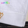 Roupa de cama / 5 estrelas Quality white India cotton towel set